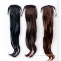 Dark Brown Wavy ponytail Wig Hair piece Extension FF40